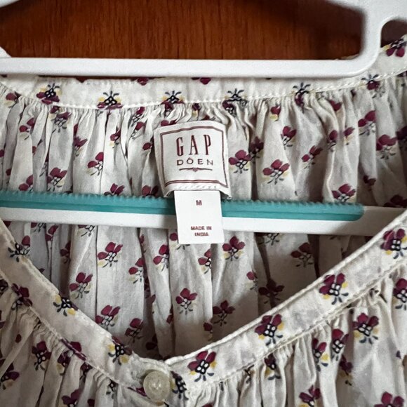 Doen x Gap Short Sleeve Block Print Blouse - Picture 4 of 4